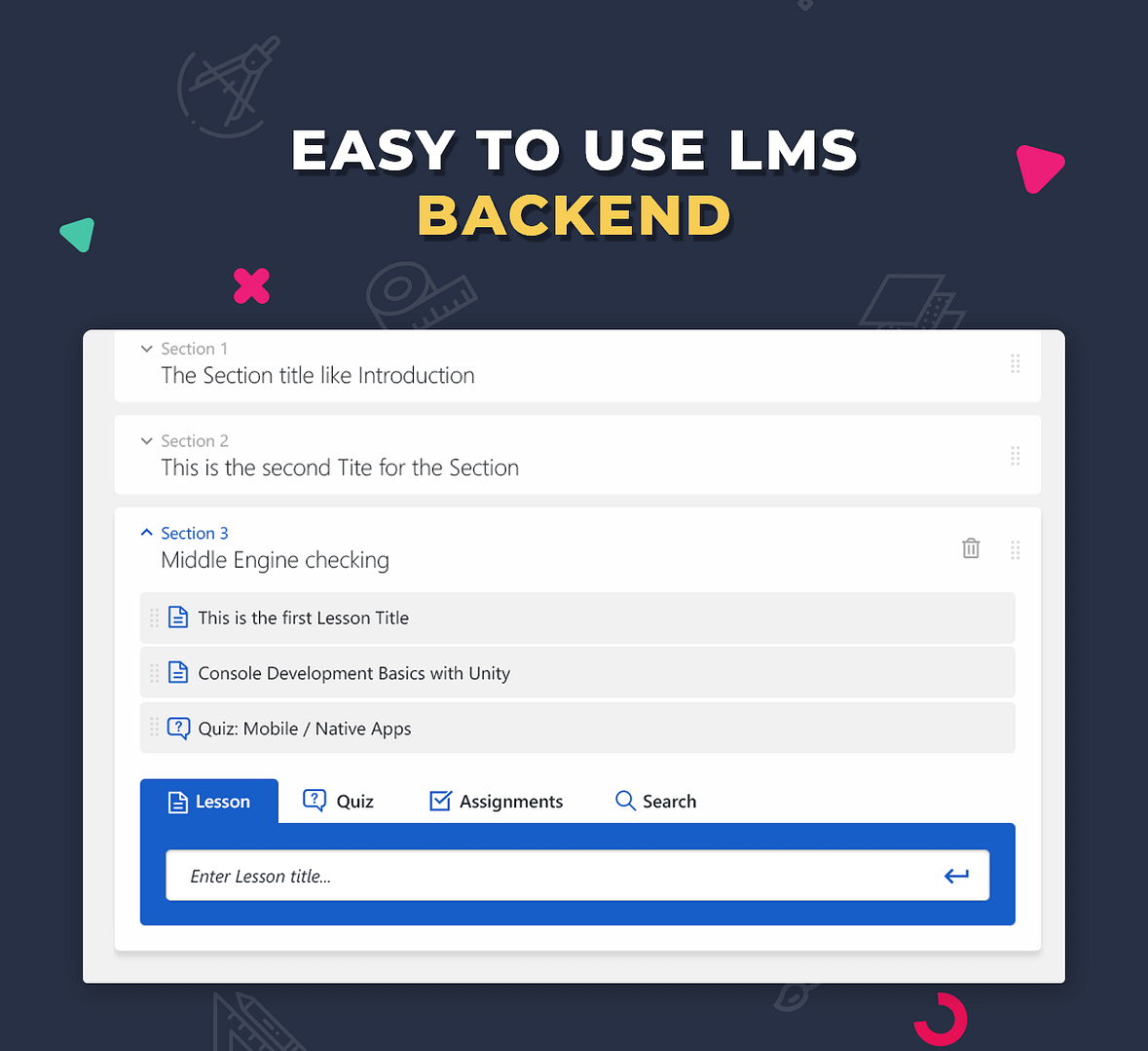 easy to use lms backend easy to use lms backend